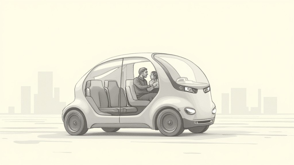 Concept sketch of service completion leading to digital wallet settlement and on-chain reward